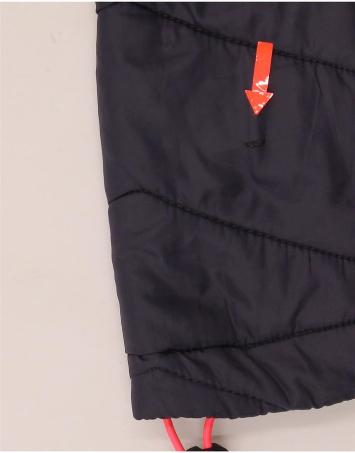 Superdry ženska podstavljena jakna s kapuljačom UK 12 Srednje tamnoplava s mrljama