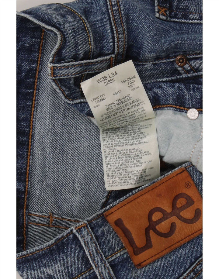 Lee Mens Daren Slim Jeans W36 L34 Plavi pamuk