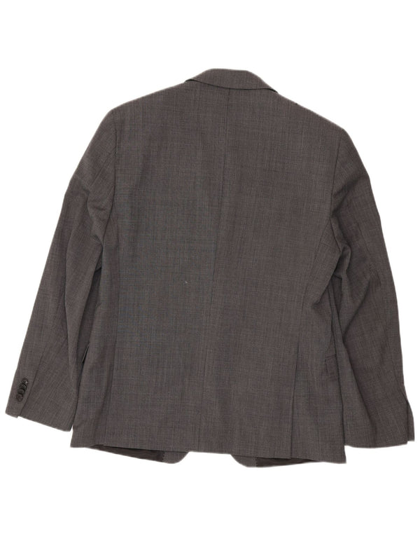 Tommy Hilfiger muška jakna sako s 2 gumba UK 42 XL sivi karirani vuneni