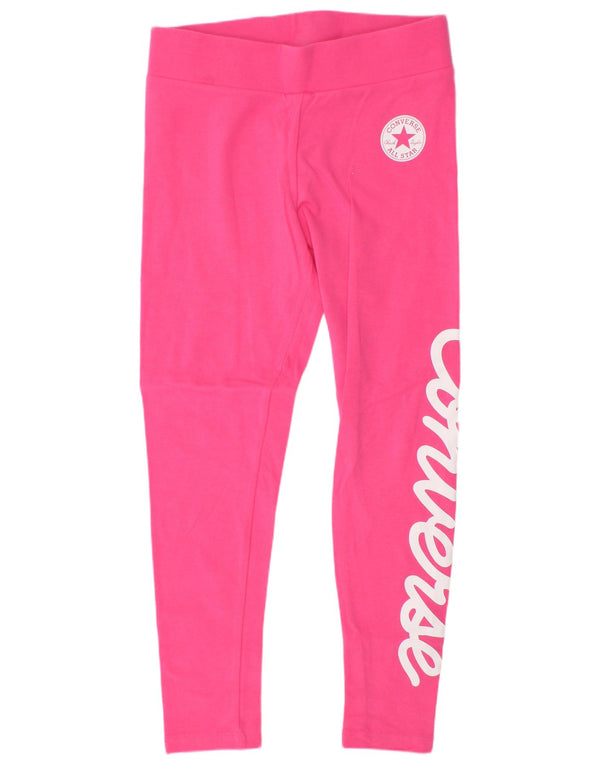 Converse Girls Chuck Taylor Graphic Leggings 10-11 Years Medium Pink Pamuk