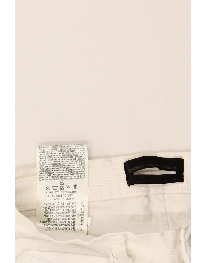 DIESEL Womens Slim Jeans W27 L26 White Cotton