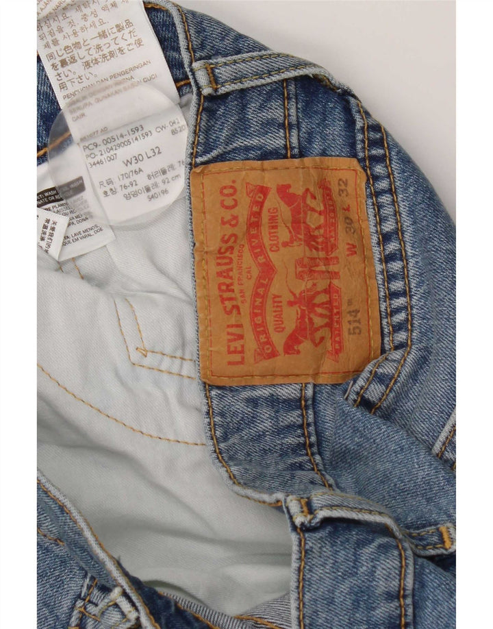 Levi's muške 514 ravne traperice W32 L32 plavi pamuk