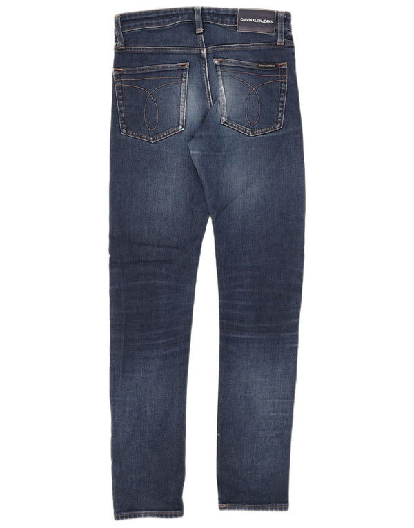 Muške uske traperice Calvin Klein W28 L32 plavi pamuk