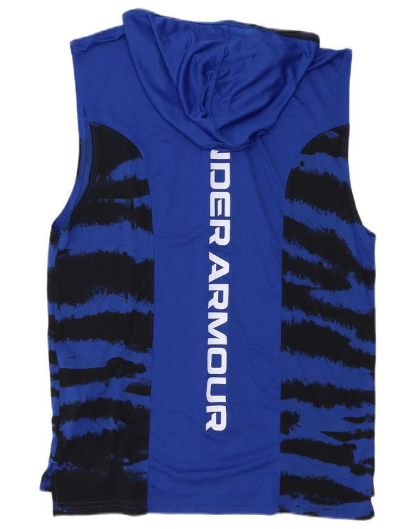 Under Armour muški grafički prsluk s kapuljačom, veliki plavi poliester s printom životinja
