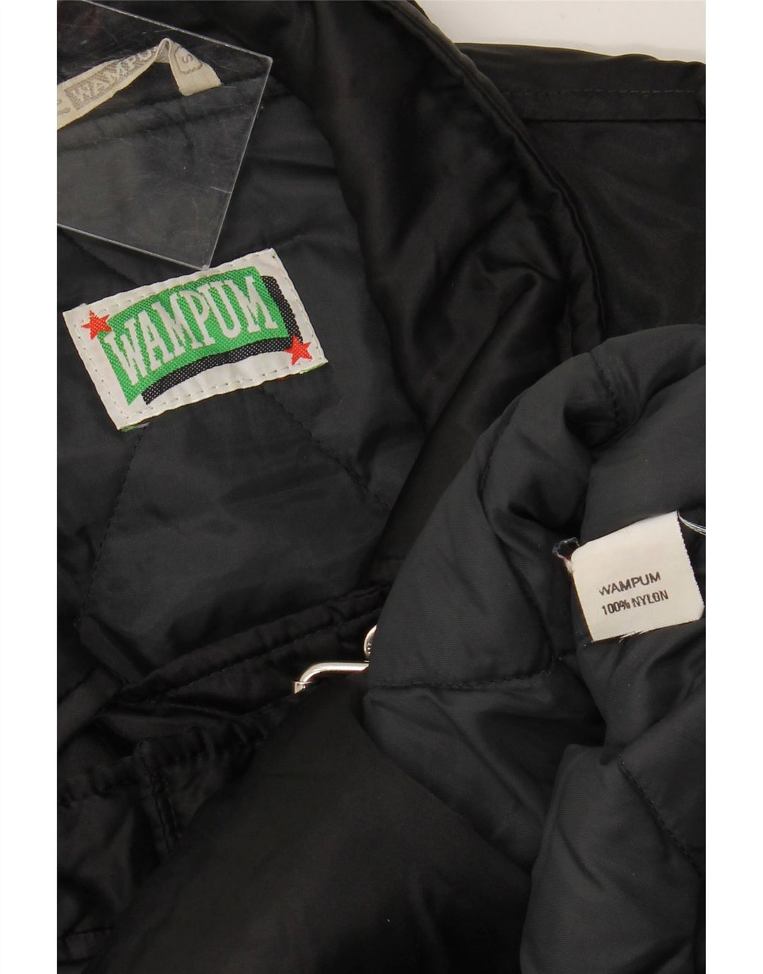 WAMPUM ženska velika biciklistička jakna UK 10 Mala crna najlonska