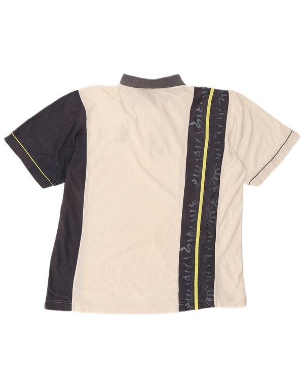 LOTTO muška polo majica za ragbi UK 40/42 veliki bijeli poliester u boji