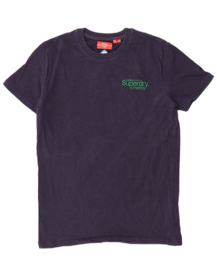 Superdry muška majica kratkih rukava srednje tamnoplavi pamuk