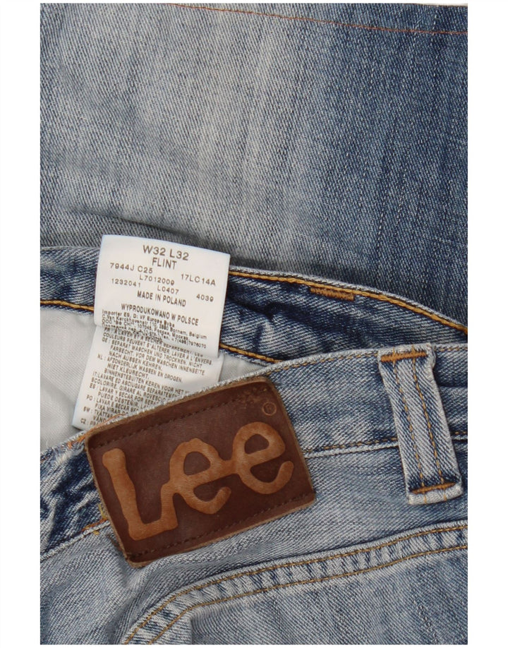 LEE Muške Flint Denim kratke hlače W32 Srednje plavi pamuk
