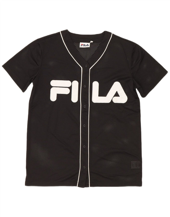 Fila Ženski gornji dio od žerseja s grafičkim motivima UK 6 XS crni poliester