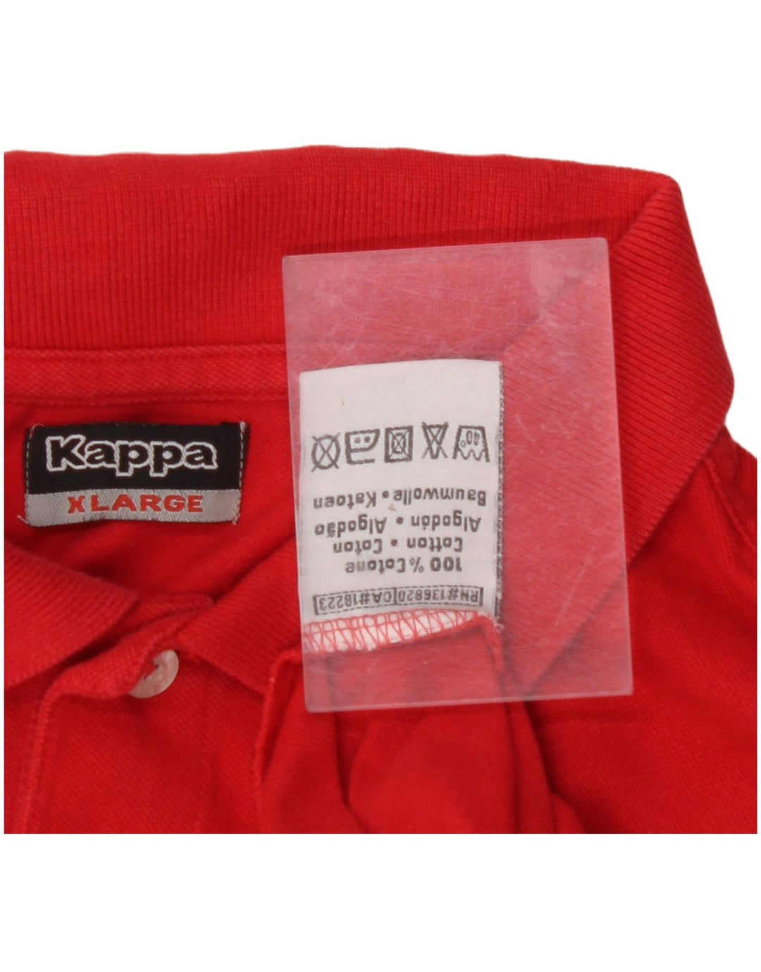 KAPPA Mens Polo Shirt XL Red Cotton