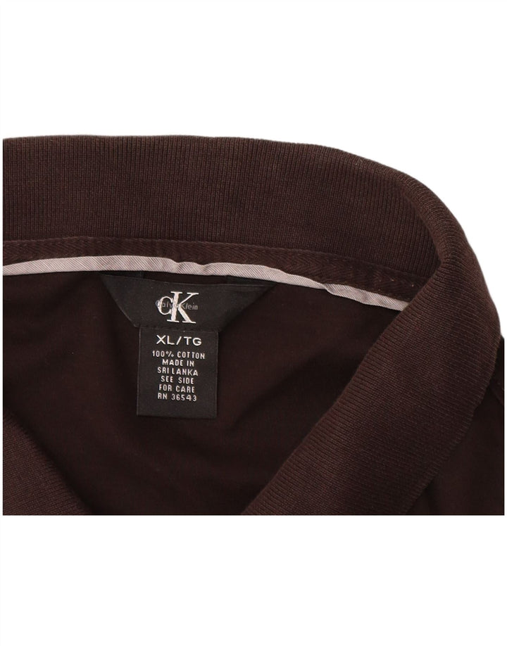 CALVIN KLEIN Muška polo majica XL crni pamuk