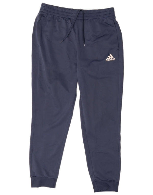 Adidas muške trenirke hlače Joggers UK 44/46 veliki tamnoplavi poliester