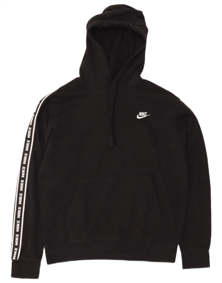 Nike muška majica s kapuljačom srednje veličine, crni pamuk