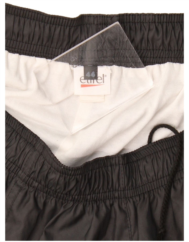 ETIREL Womens Tracksuit Trousers Joggers IT 44 Medium  Black Cotton