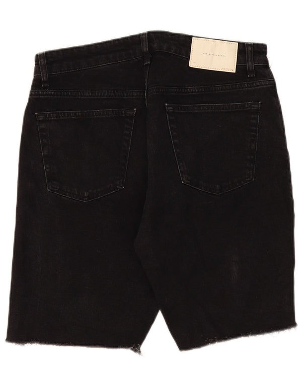 Zara muške traper kratke hlače EU 42 Large W32 crne