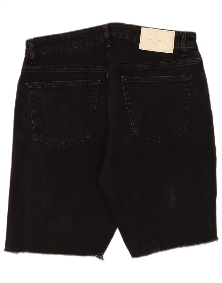 Zara muške traper kratke hlače EU 42 Large W32 crne