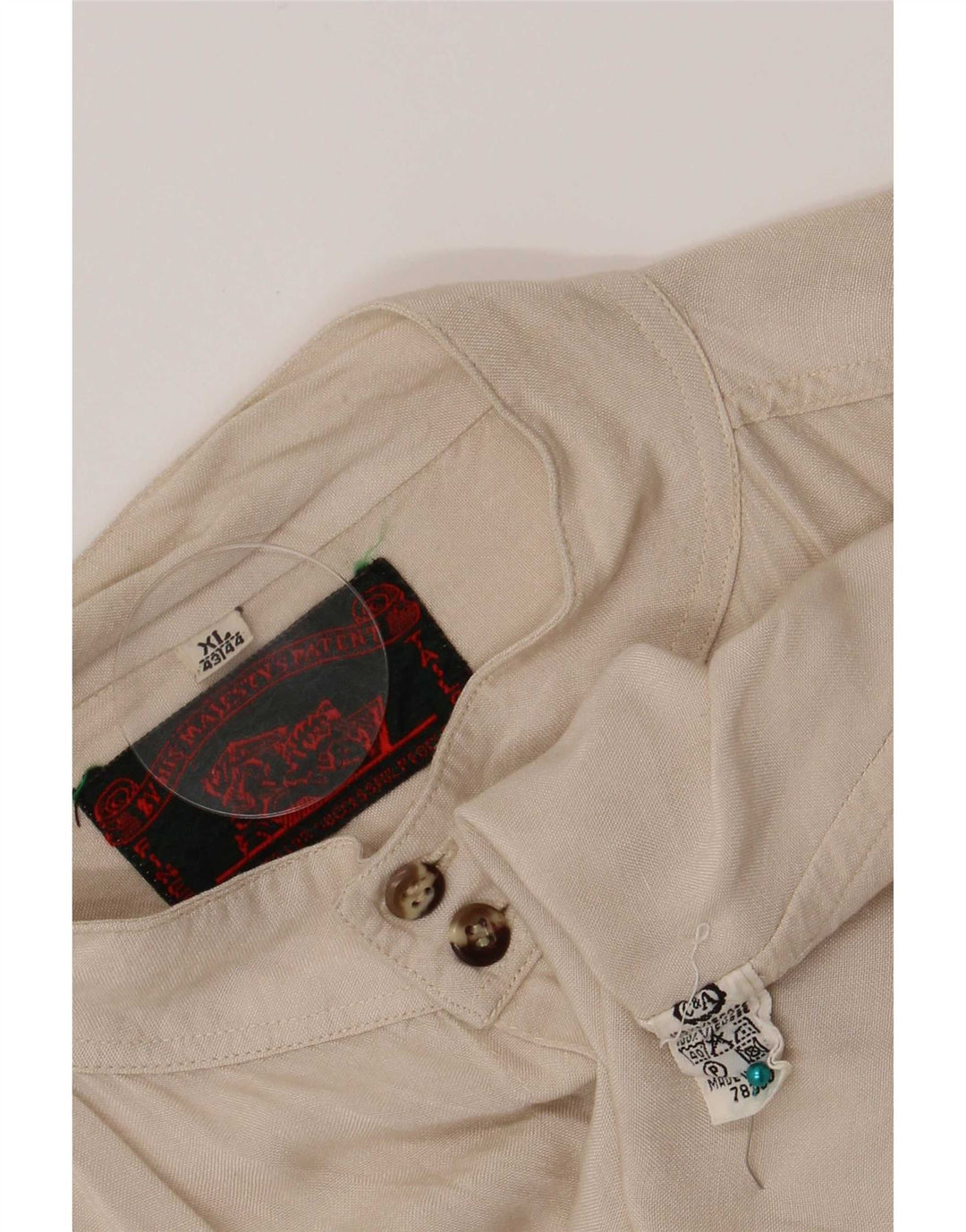 C&A muška košulja veličina 43/44 XL bež viskoza