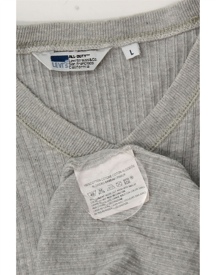 LEVI'S muška majica dugih rukava, veliki sivi pamuk