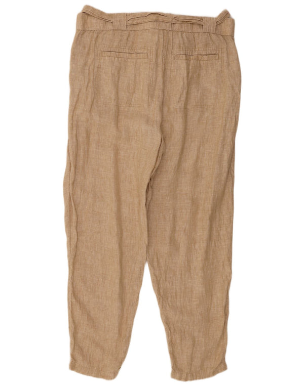 Marks & Spencer ženske sužene chino hlače UK 18 XL W38 L29 bež lan