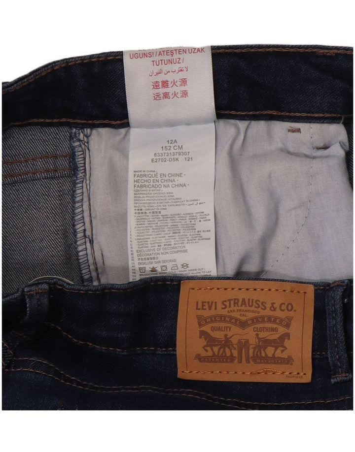 LEVI'S Boys 710 super uske traperice 11-12 godina W28 L29 plavi pamuk