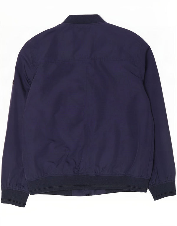 Ben Sherman muška bomber jakna UK 40 veliki tamnoplavi poliester