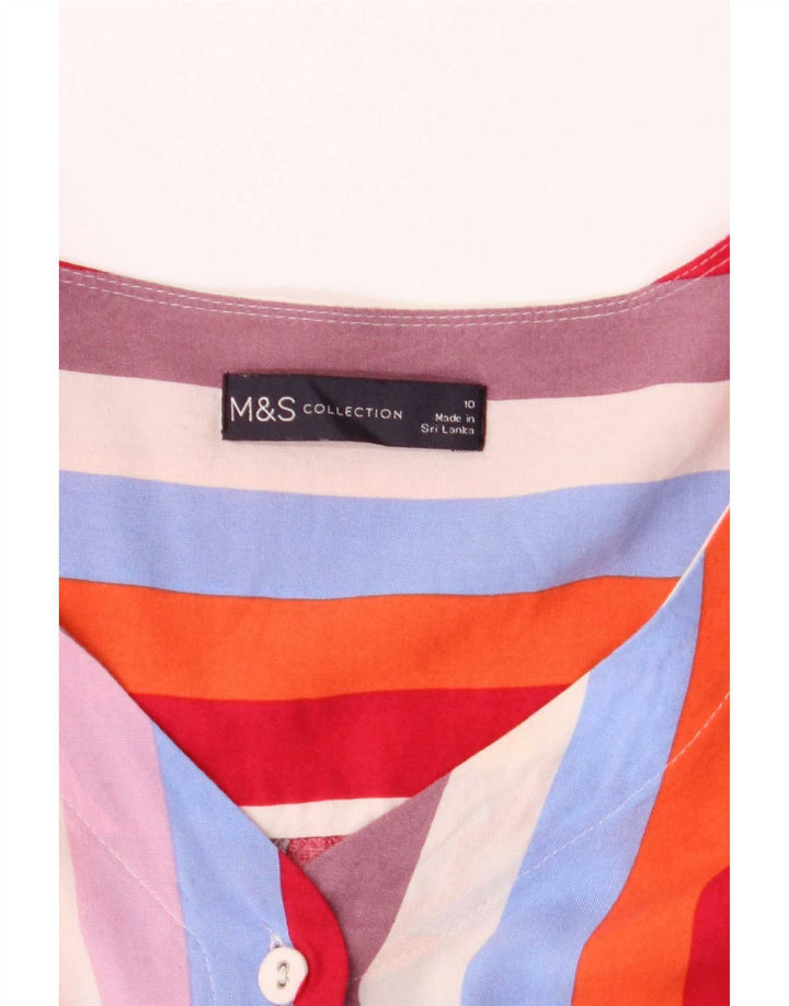 Marks & Spencer ženska kratko košulja bluza UK 10 malih višebojnih