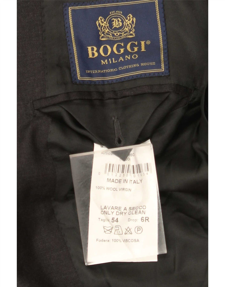 Boggi Milano muška jakna sa 3 gumba IT 54 2XL siva vuna