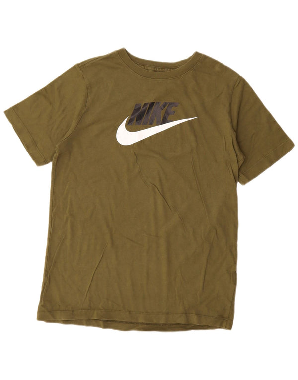 Nike Boys Graphic T-Shirt Top 13-14 Years XL kaki pamuk