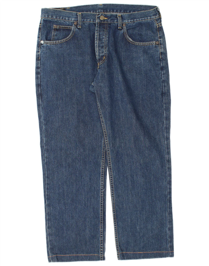 Lee Mens Seattle Straight Jeans W36 L28 Plavi pamuk
