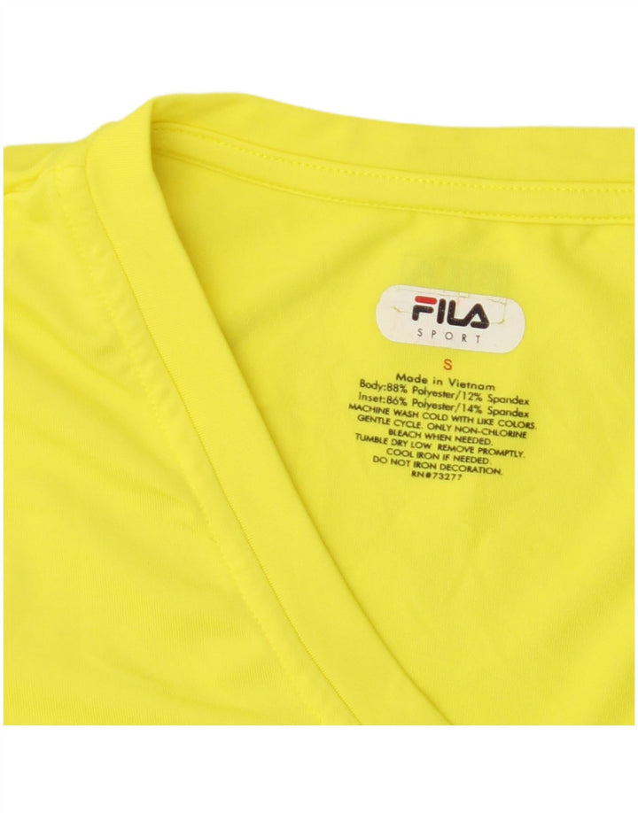 Fila Ženska majica dugih rukava UK 10 Mali žuti poliester