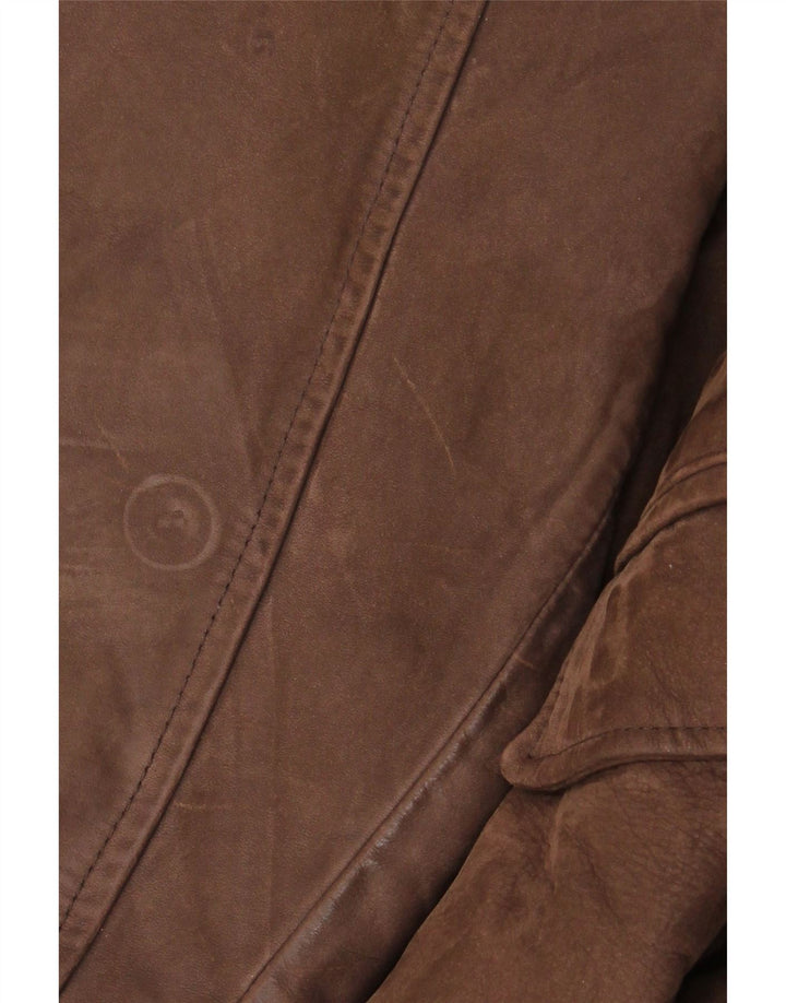 Vintage muška kožna jakna UK 42 XL smeđa koža
