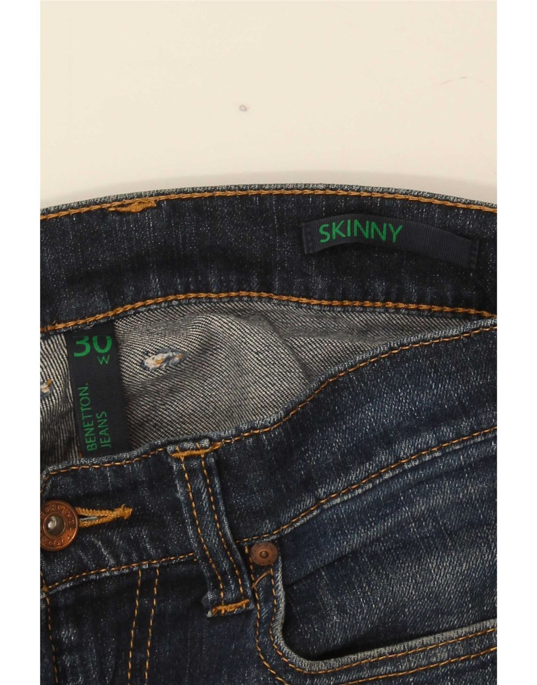 Benetton muške uske traperice W30 L32 plave