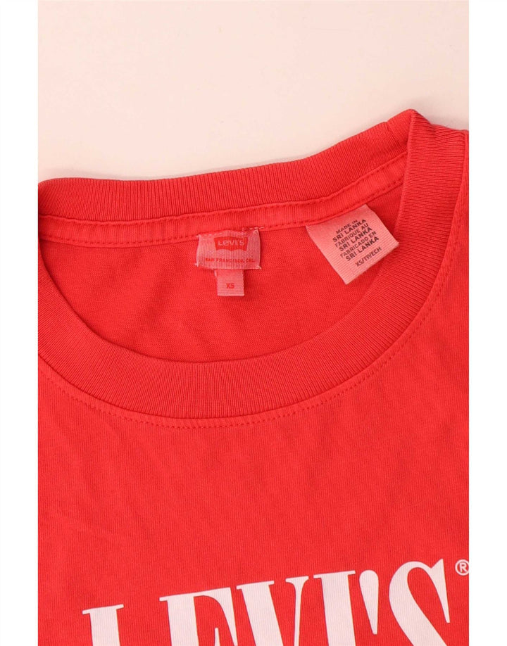 Levi's ženska majica kratkih rukava s velikim grafičkim motivima UK 6 XS crvena