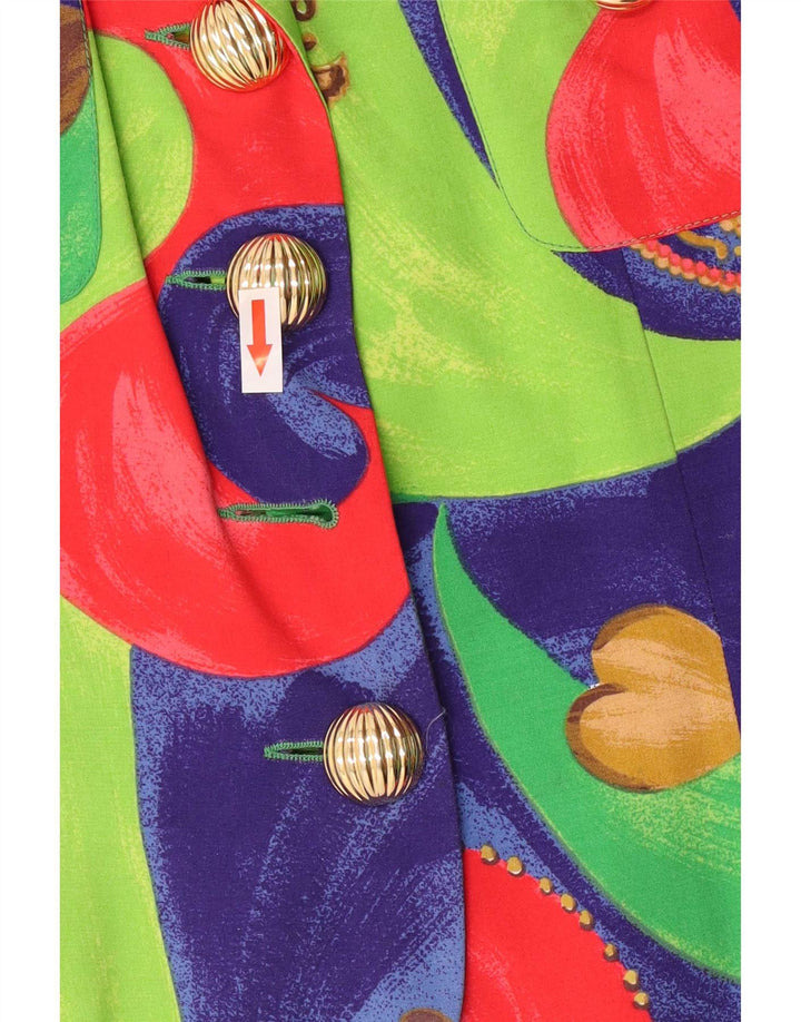 Vintage ženski sako IT 42 srednje raznobojni patchwork