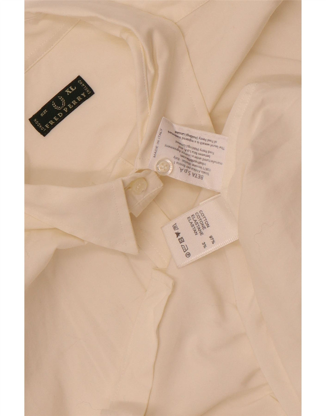 Fred Perry ženska košulja UK 18 XL bijeli pamuk