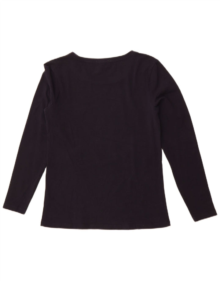 BARBOUR Ženska majica s grafičkim motivima dugih rukava UK 10 Mala tamnoplava božićna