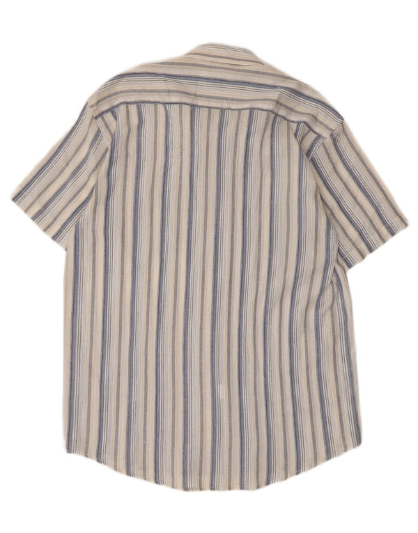 Vintage muška košulja kratkih rukava, veličina 16 41, velike raznobojne pruge