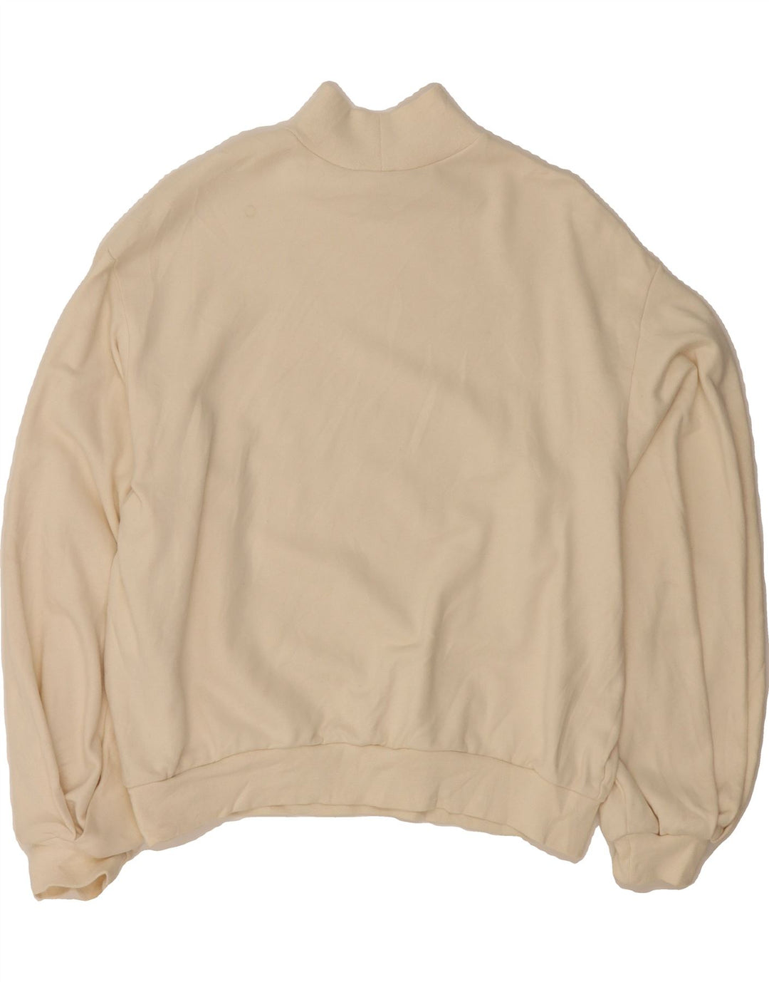 LEVI'S Womens Oversized Sweatshirt Jumper UK 6 XS Off White Cotton Vintage Levi's and Second-Hand Levi's from Messina Hembry 