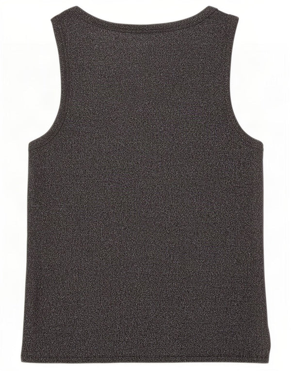 Marks & Spencer ženski prsluk UK 20 2XL crni flekasti pamuk