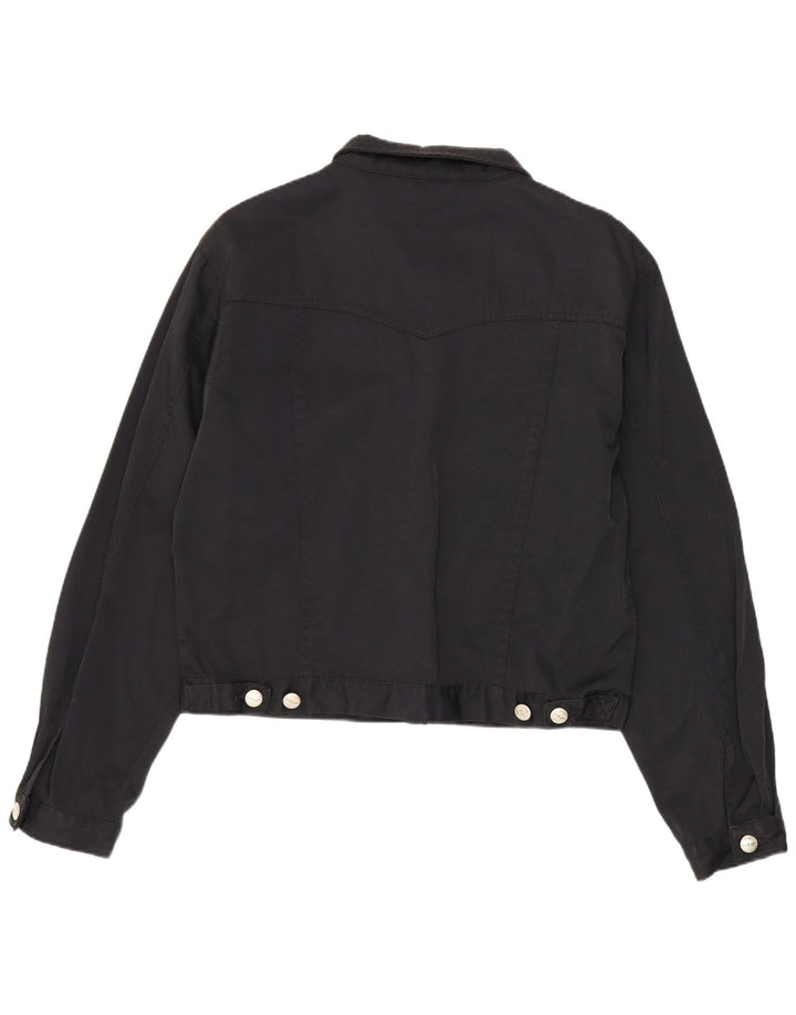 JP COLLECTION Ženska crna bomber jakna EU 40 Srednje crni najlon