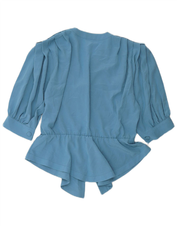 MARIO PUCCI CECCONI Ženska bluza košulja kratkih rukava IT 42 srednje plava