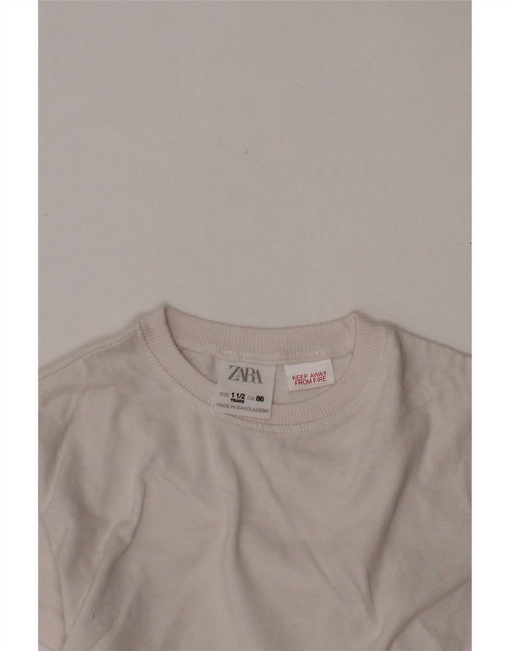 ZARA majica kratkih rukava za djevojčice 18-24 mjeseca bijela