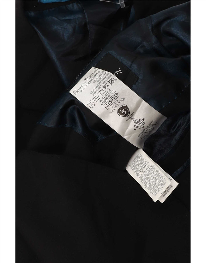 Marks & Spencer muška jakna sa 2 gumba UK 42 Velika crna vunena
