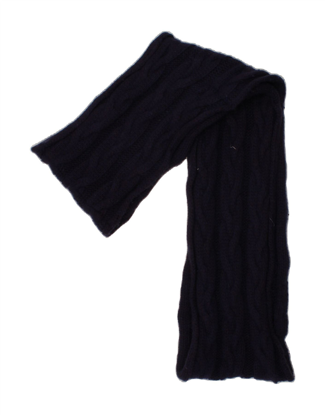 LACOSTE Womens Knit Cowl Scarf One Size Navy Blue Wool Winter Vintage Lacoste and Second-Hand Lacoste from Messina Hembry 