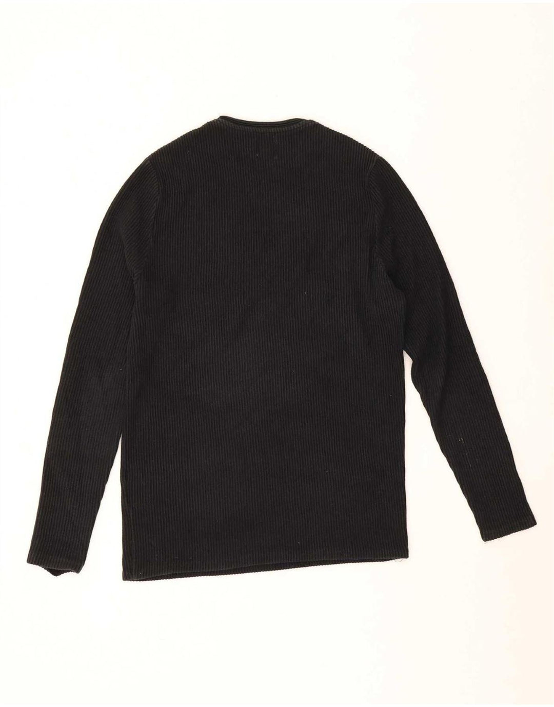 Zara muška majica dugih rukava mala crna pamučna