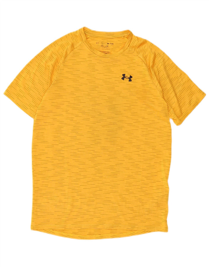 Under Armour muška majica kratkih rukava Mali žuti prugasti poliester