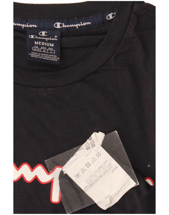 CHAMPION Muška majica kratkih rukava s grafičkim motivima srednje tamnoplavi pamuk