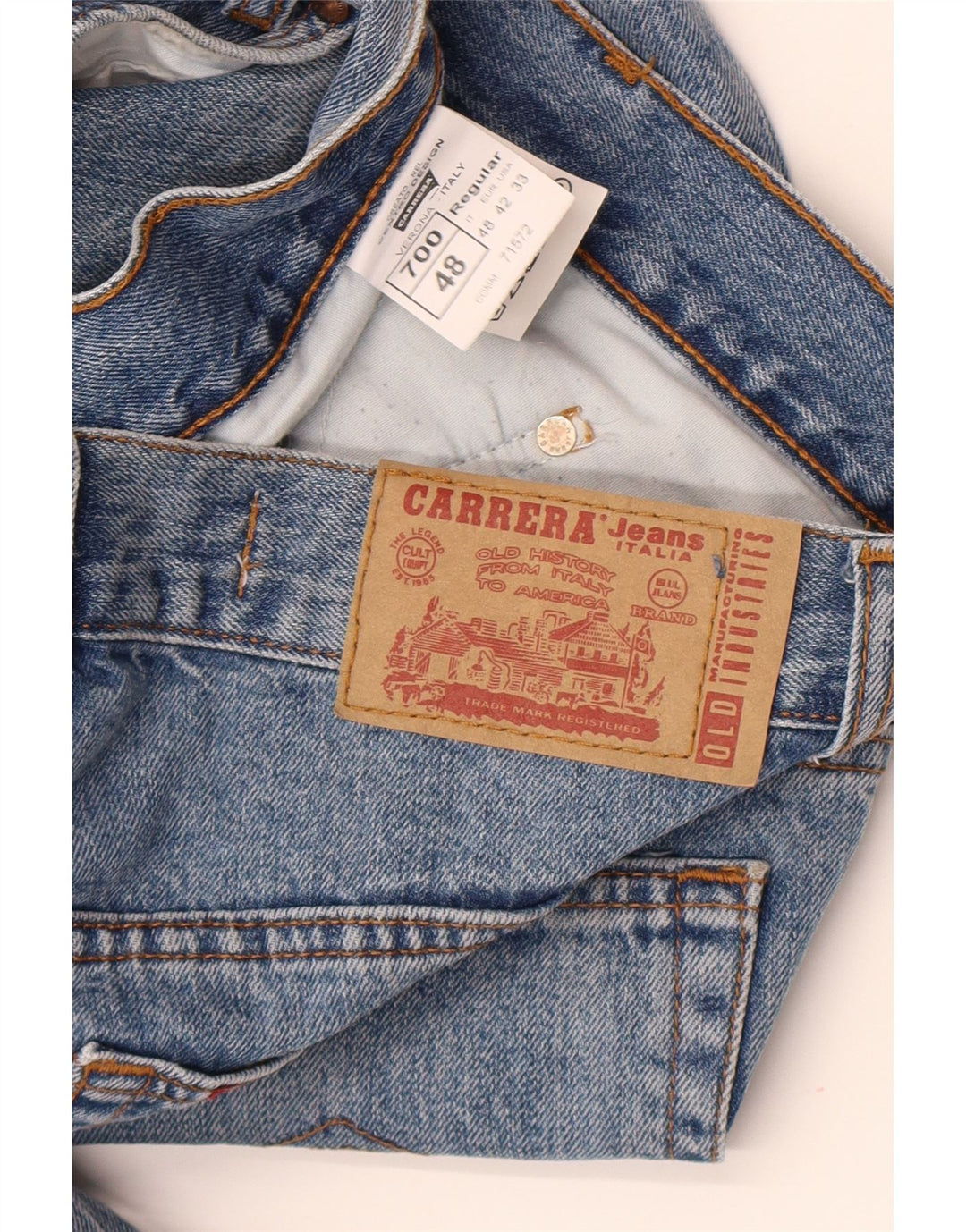 Carrera Mens 700 Slim Jeans IT 48 Srednje W32 L34 Plavi pamuk