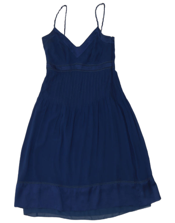 Karen Millen ženski sarafan UK 10 Mala tamnoplava svila