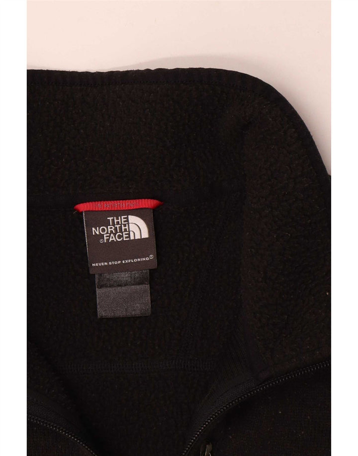 The North Face muški džemper s izrezom s patentnim zatvaračem srednje crne boje